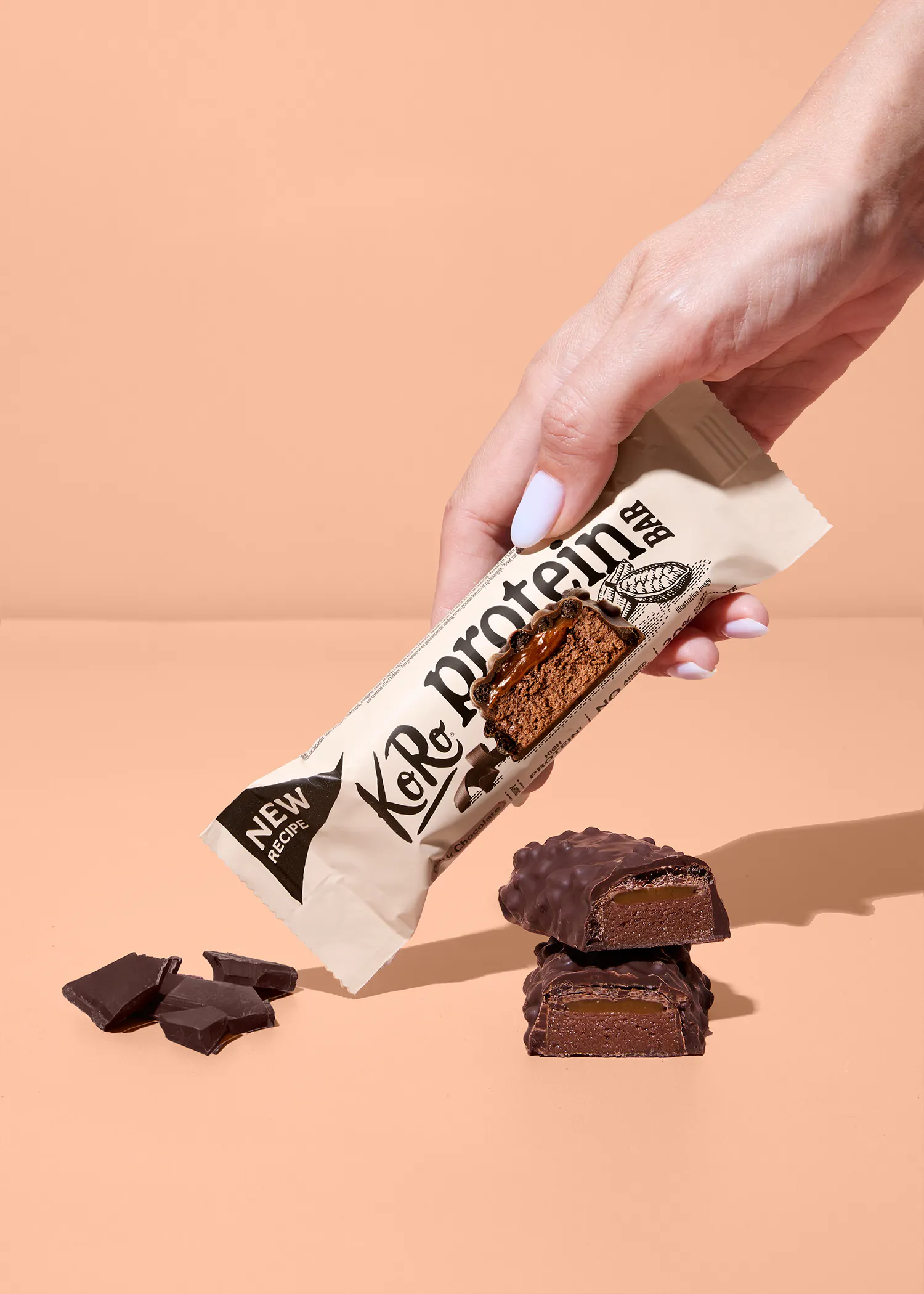 Crispy protein bar dark chocolate | 60 g