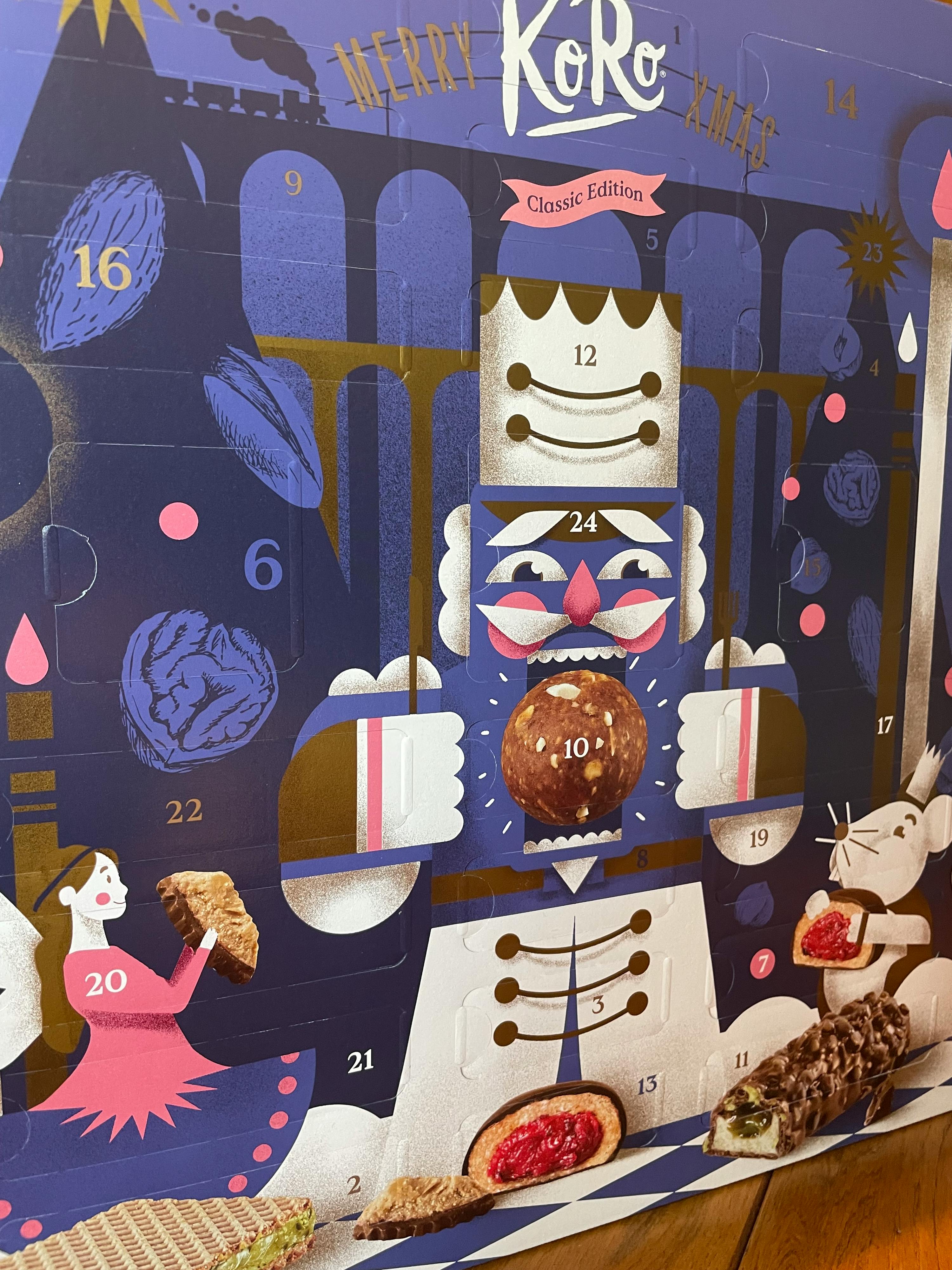 eine Karte mit einem Nussknacker darauf