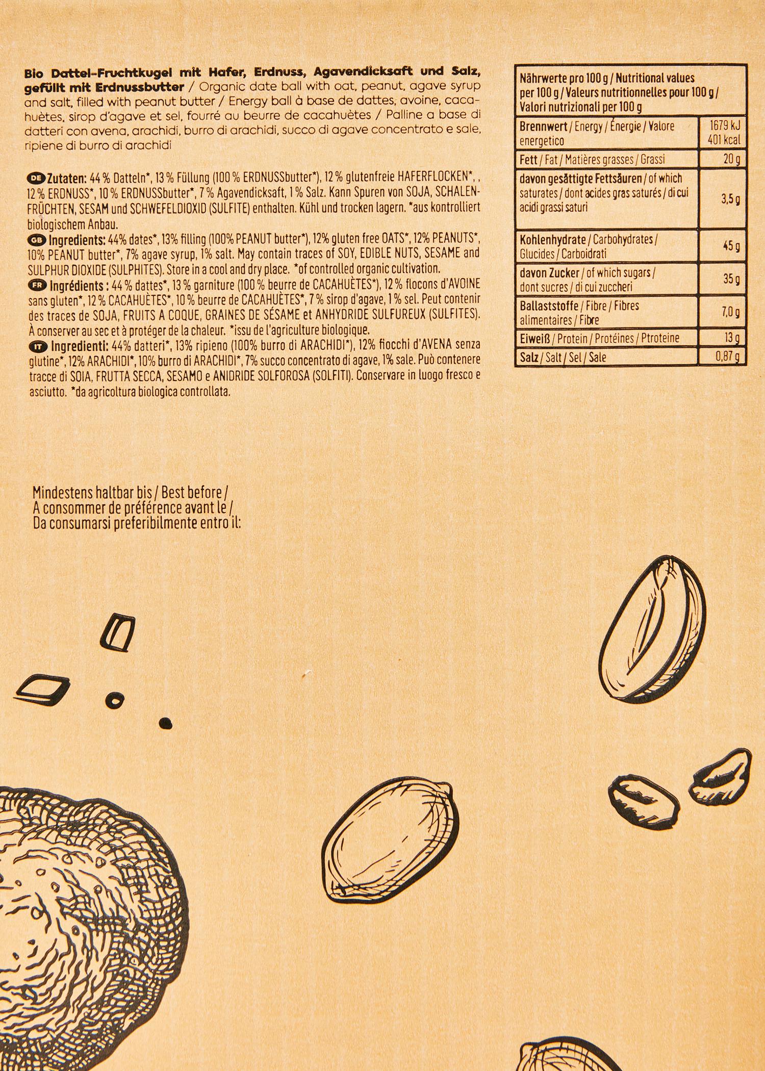 4255582802795 - Bio Energy Ball Salted Peanut 14 x 30 g 4255582802795 - Bio Energy Ball Salted Peanut 14 x 30 g