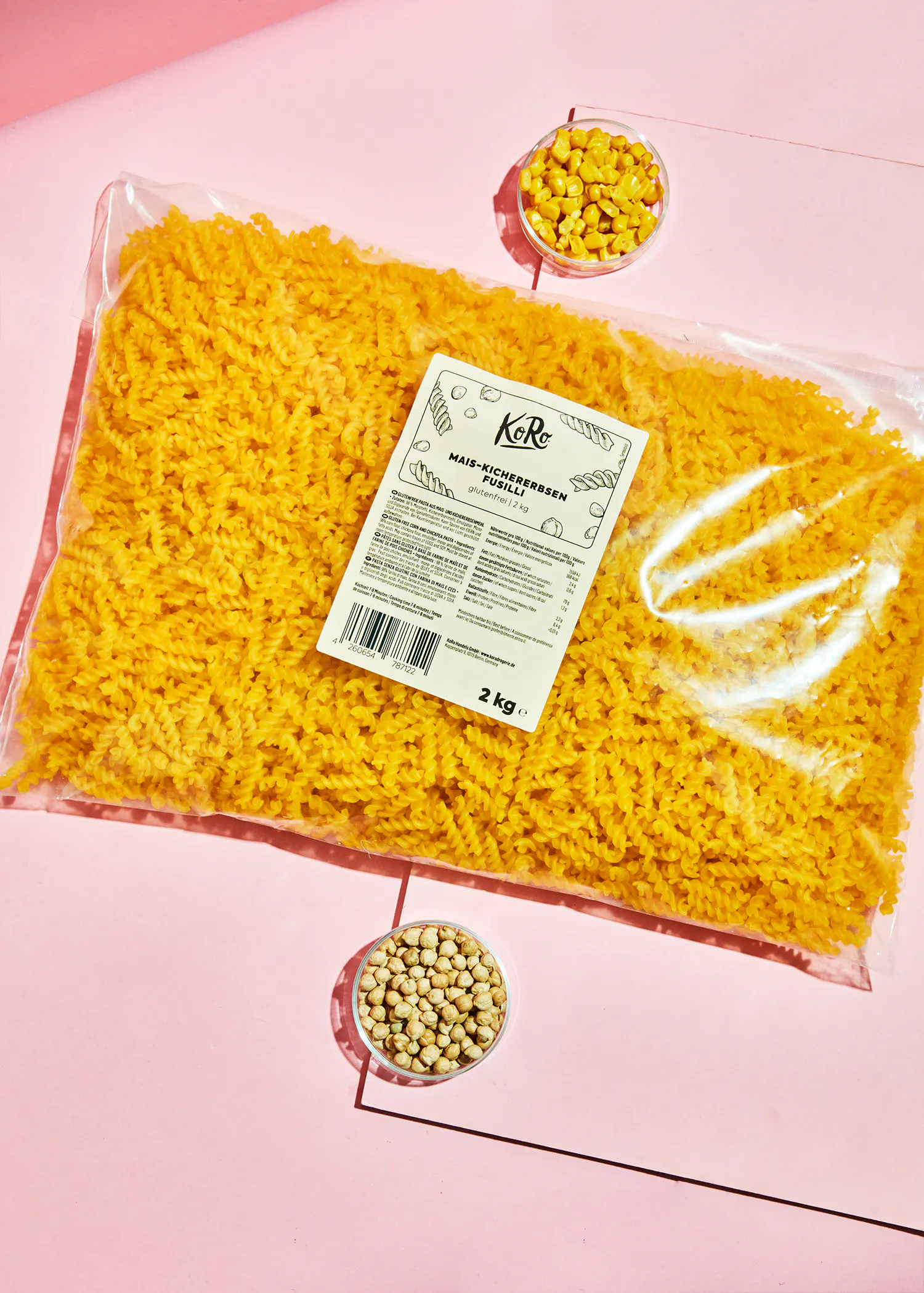 Pâtes fusilli de maïs et de pois chiches 2 kg