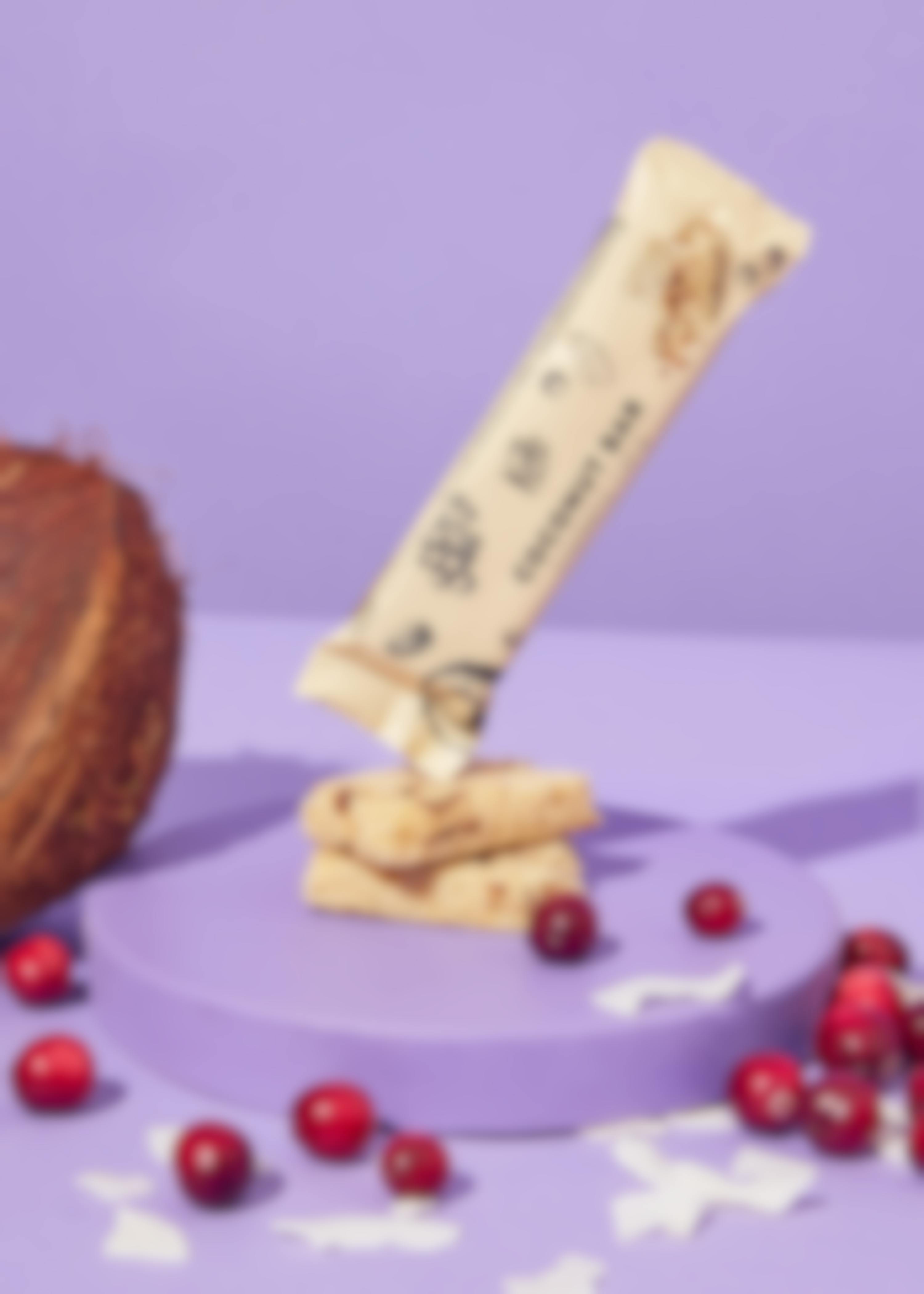Organic coconut and cranberry bar 30g