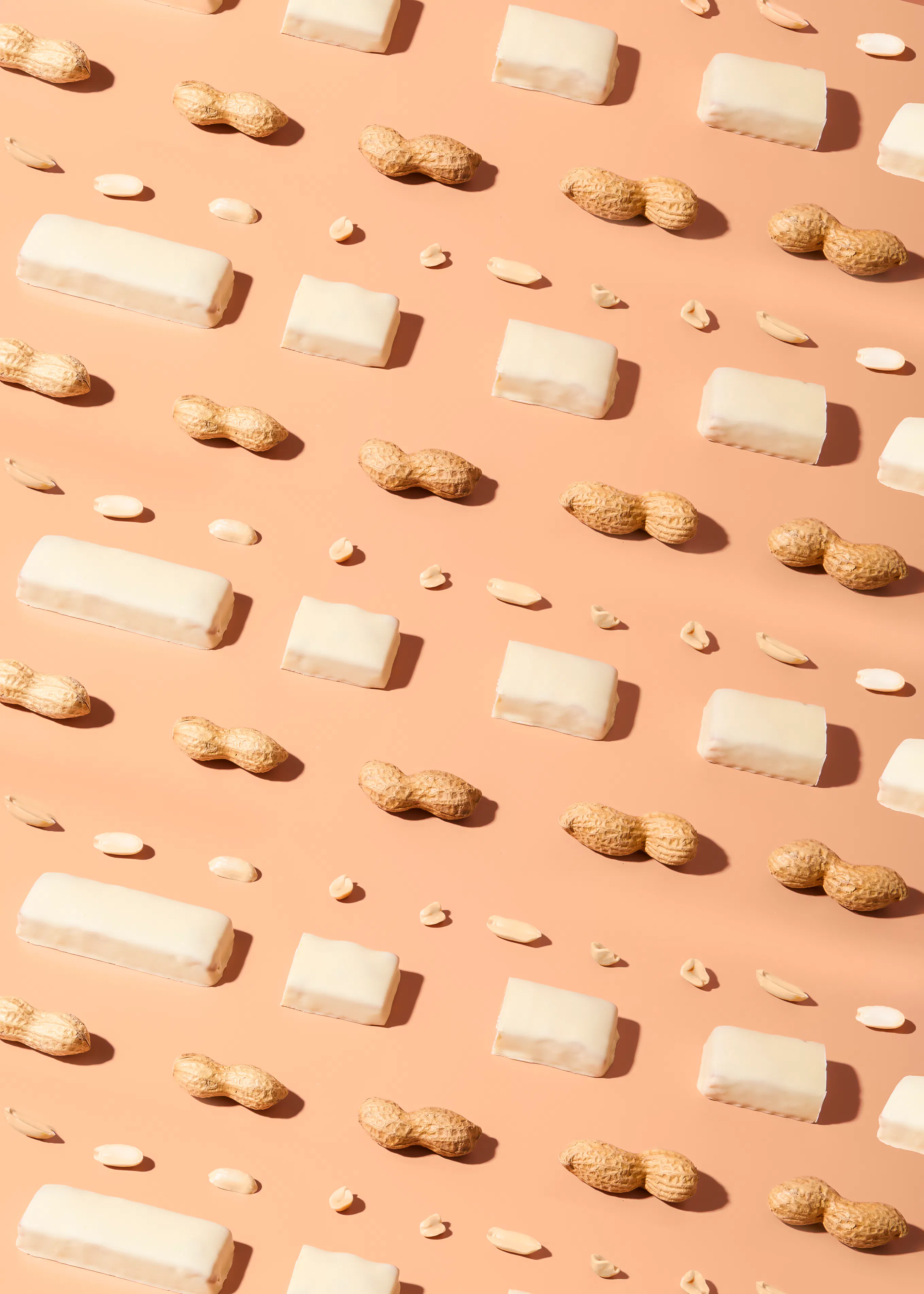 Barre protéinée moelleuse aux cacahuètes et chocolat blanc | 45 g