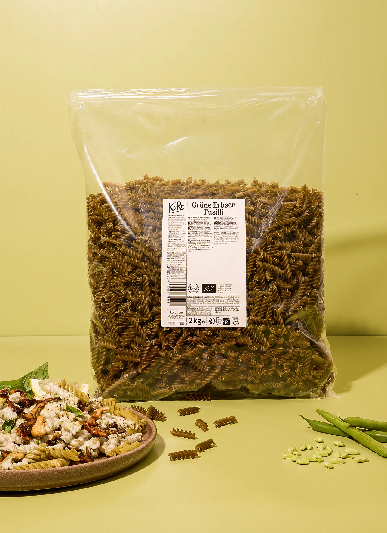 Bio Fusilli aus grünen Erbsen 2 kg