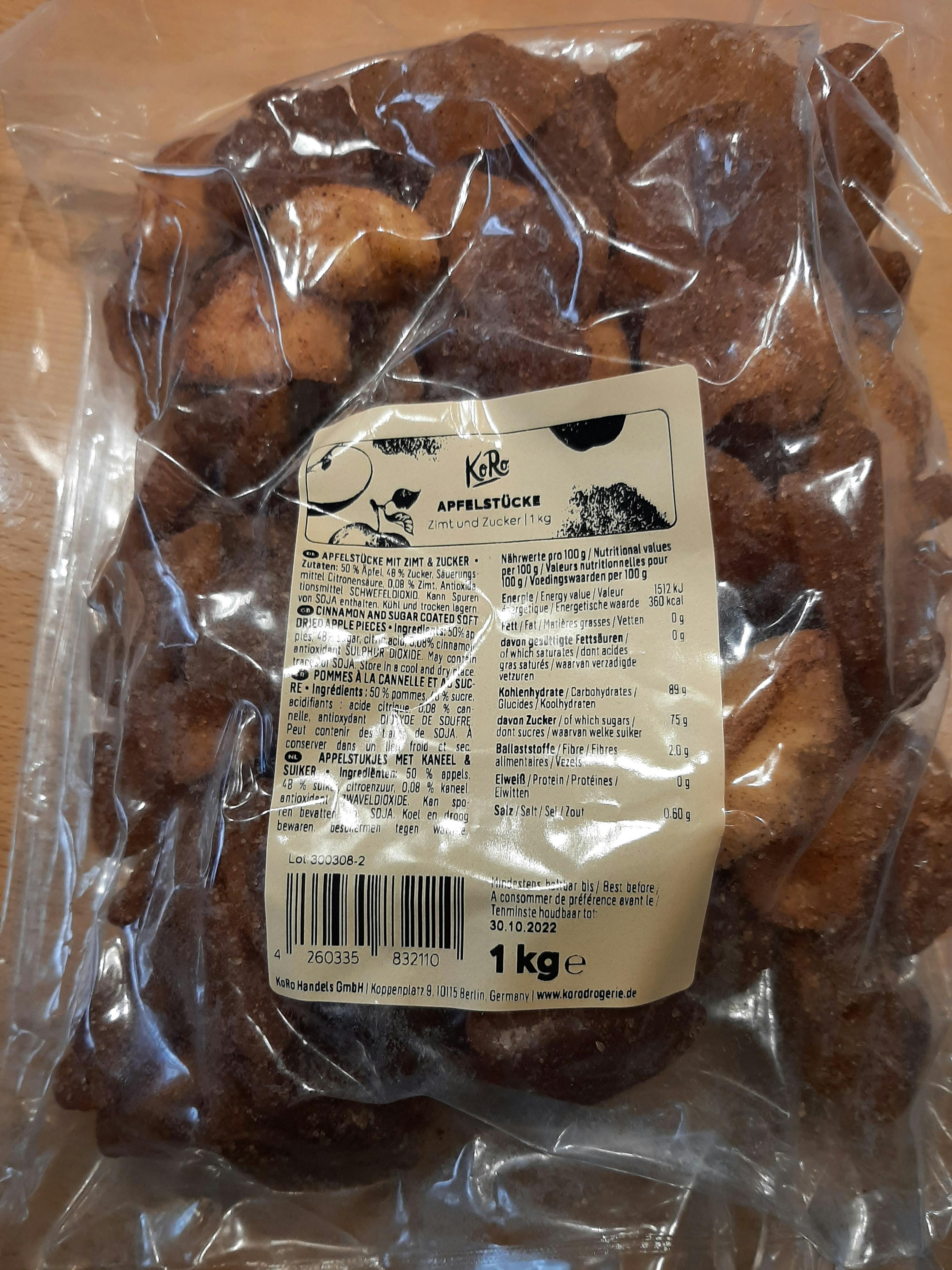 un sac de biscuits avec l' étiquette de 1 kg