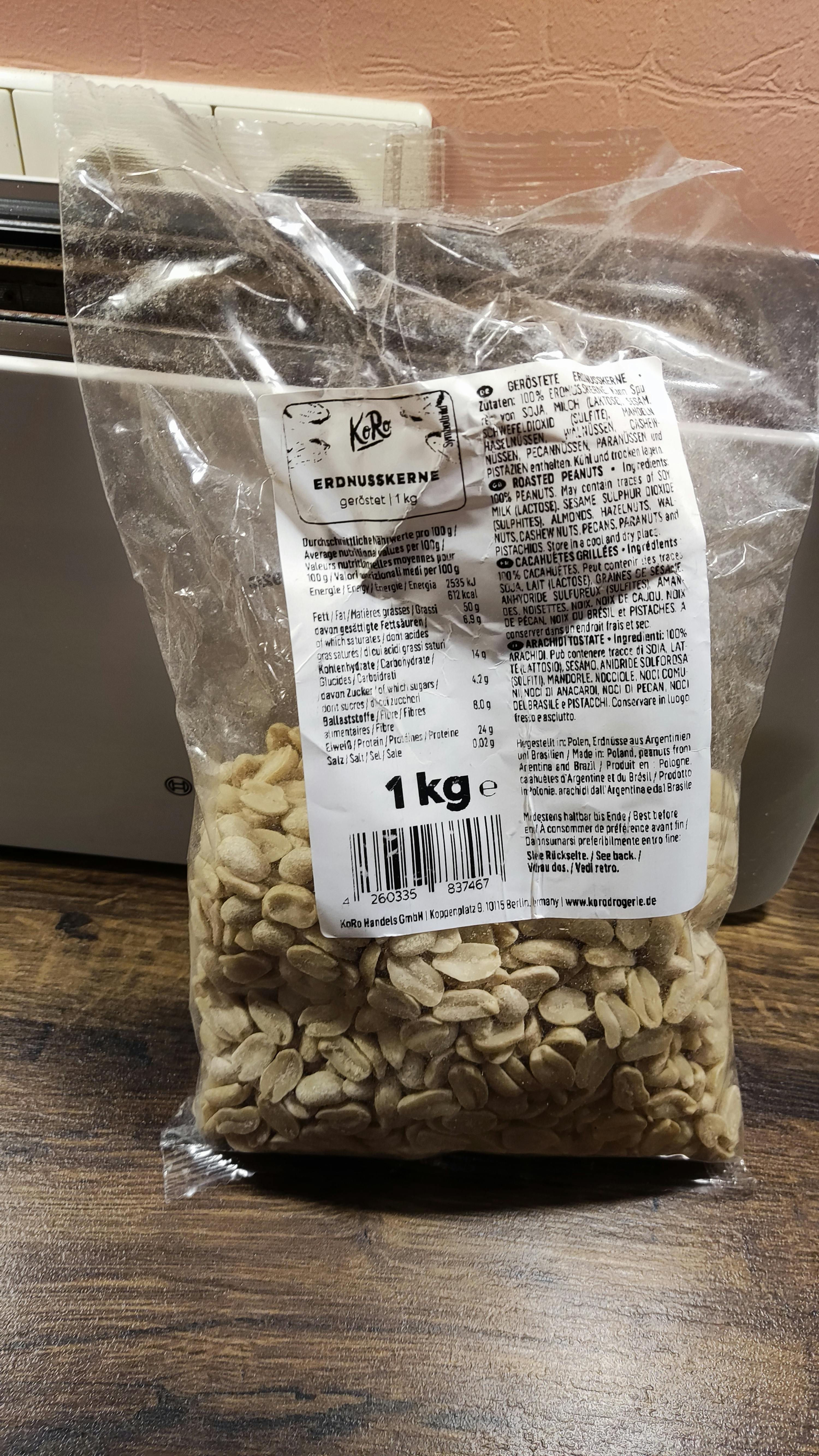 Cacahuètes grillées Sans huile, non salées (Vico, 240g)