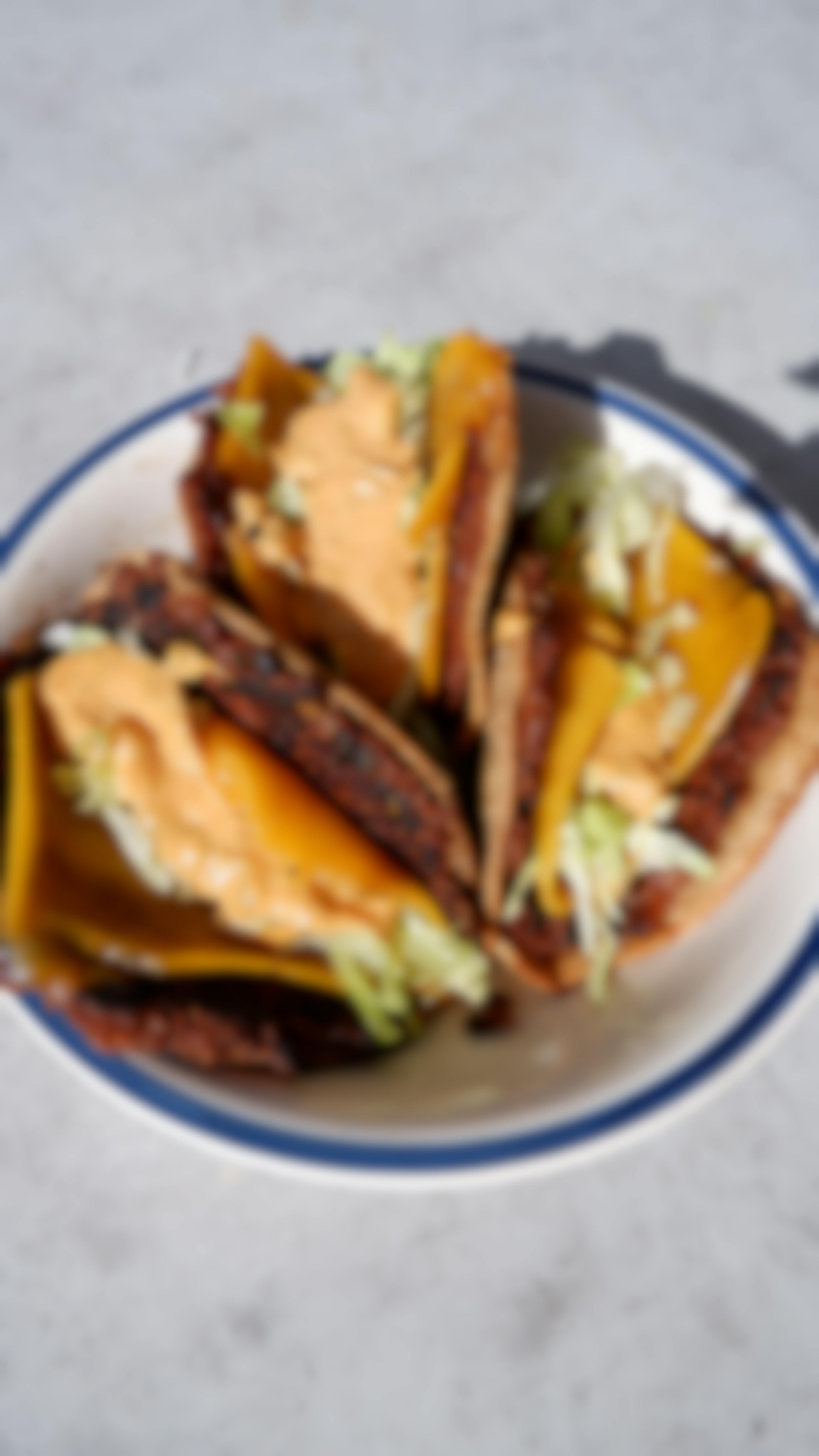Tacos vegan saveur Big Mac