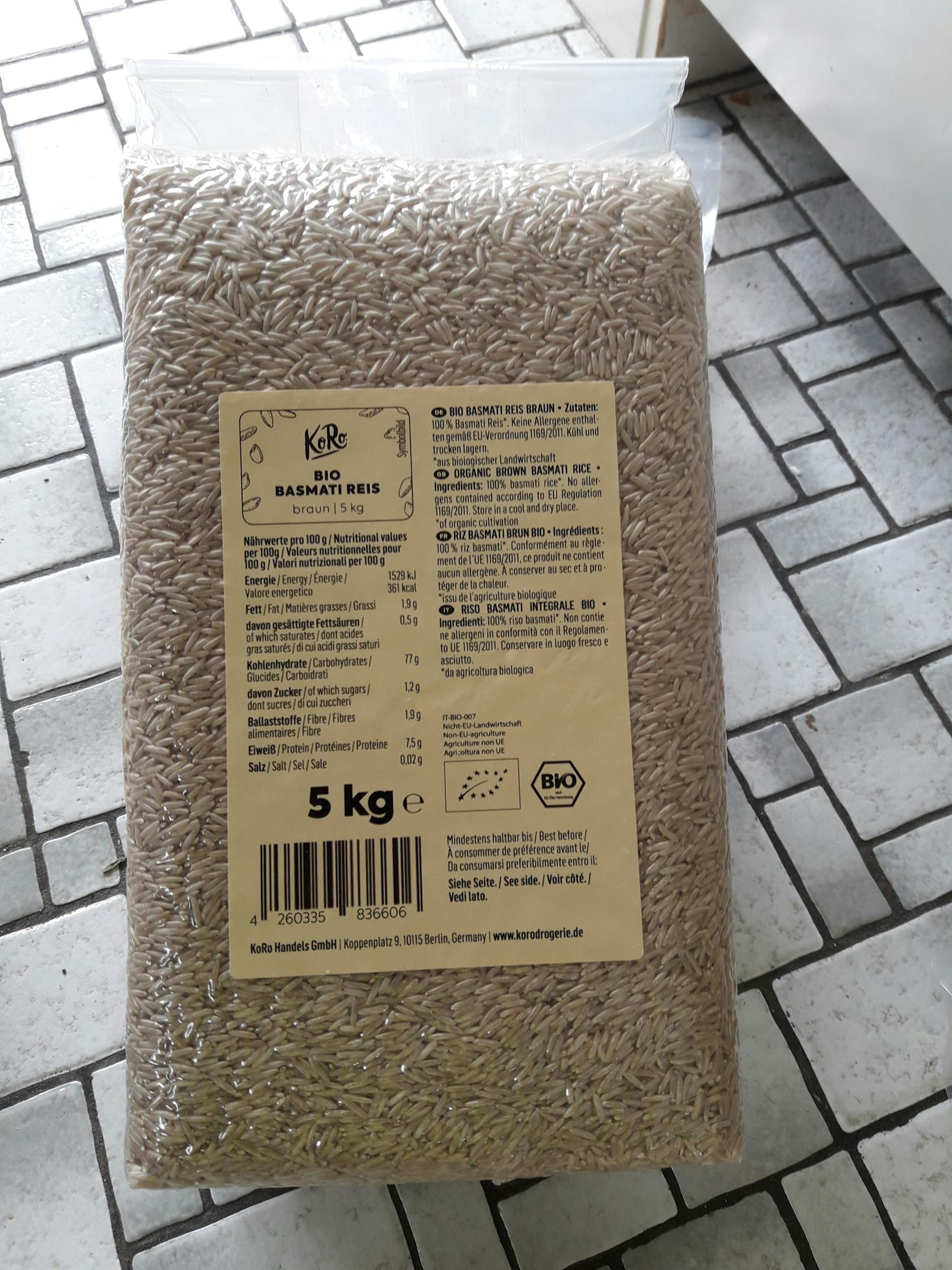 Rice, rice, baby: braunen Bio Basmati-Reis kaufen | KoRo