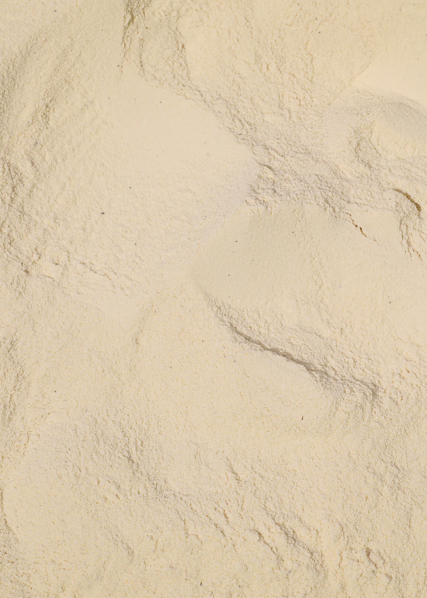 un gros plan d' un tas de farine blanche