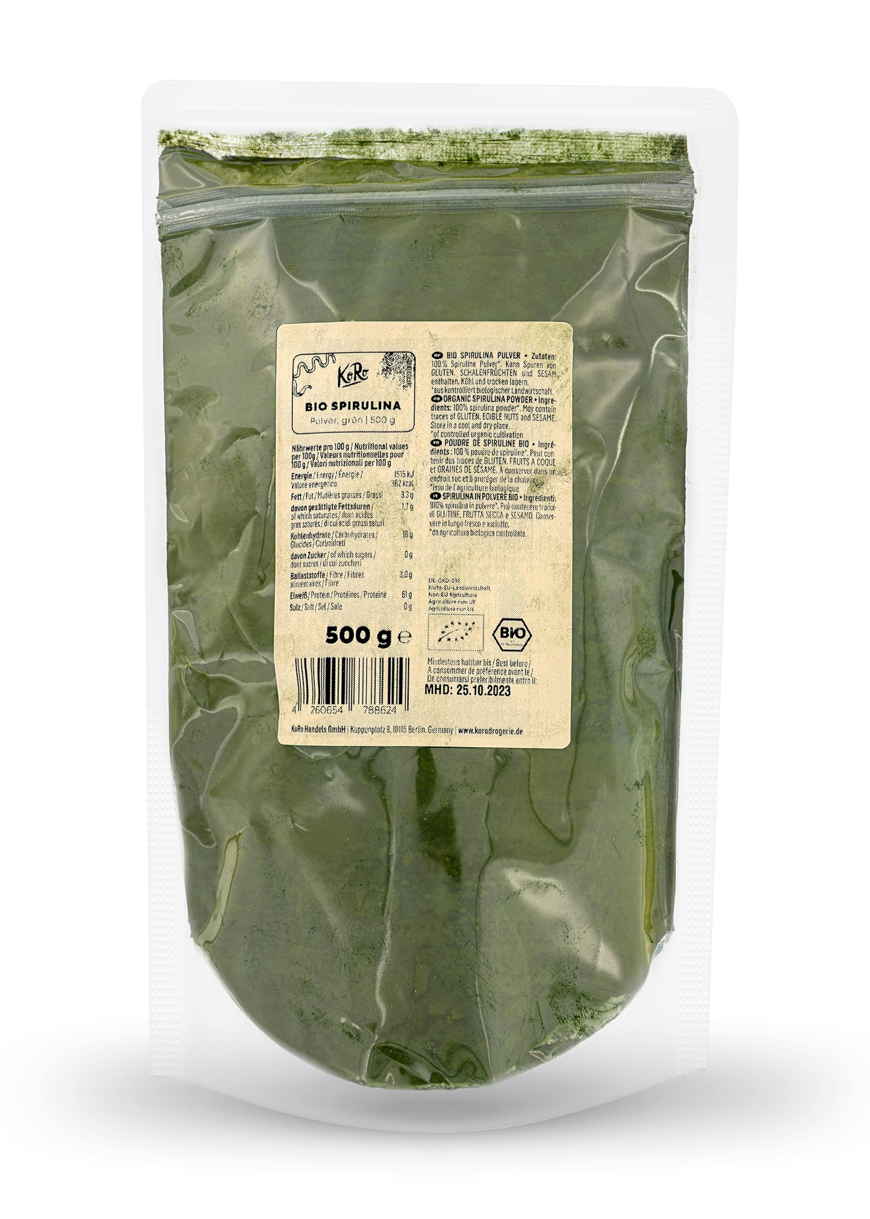 Bio Spirulina Pulver kaufen KoRo Germany