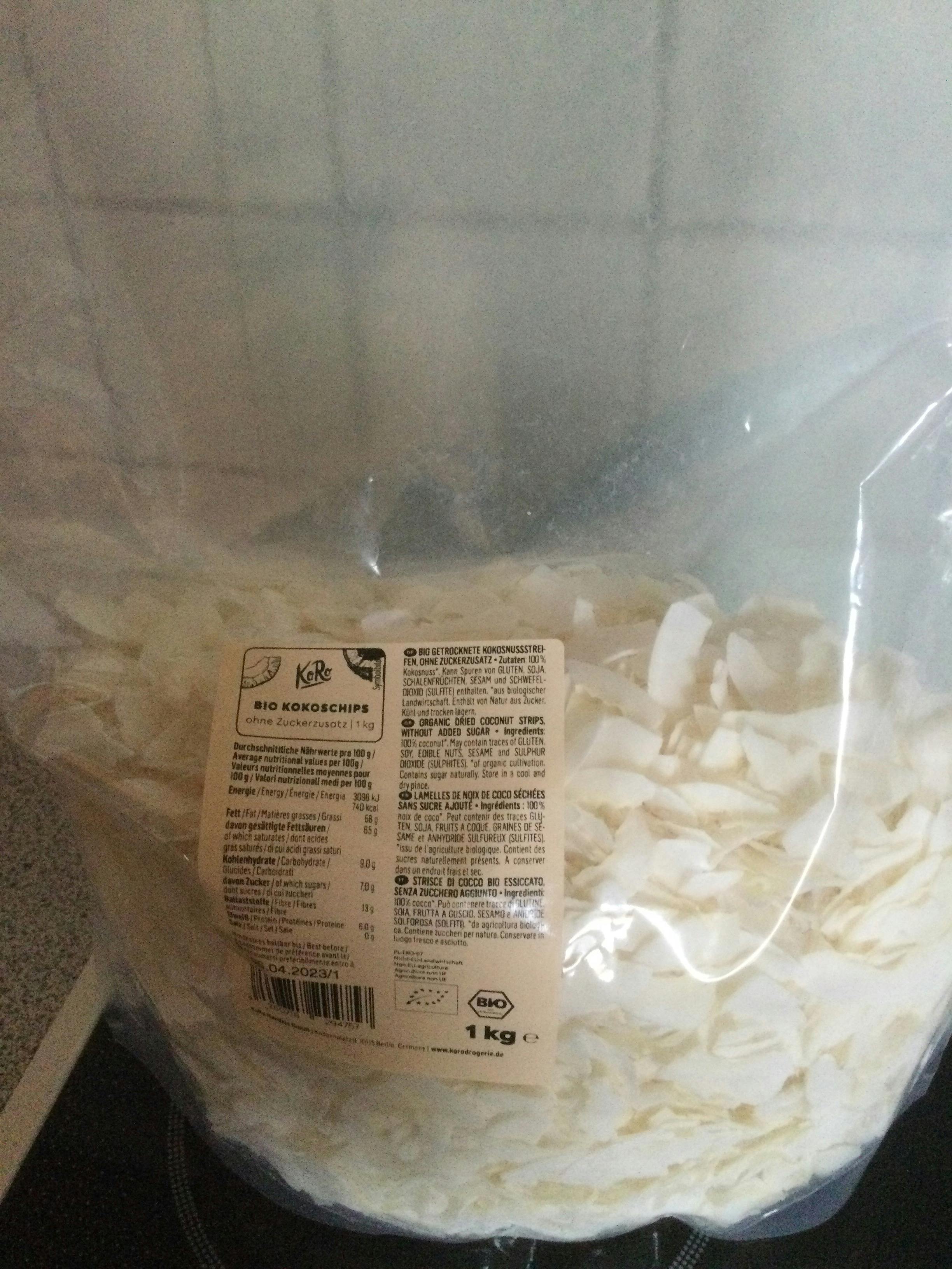 eine Nahaufnahme der Rückseite eines verpackten Lebensmittels